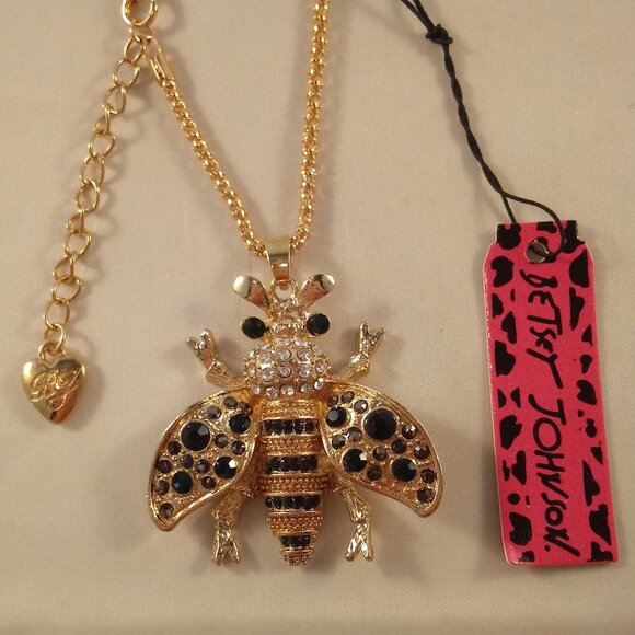 Betsey Johnson Jewelry - Betsey Johnson Honey Bee Crystal Necklace